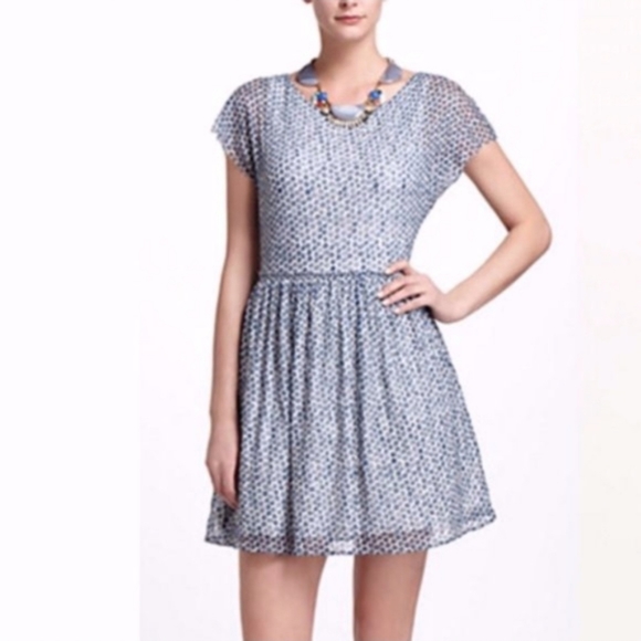 Anthropologie Weston Wear Frothed Dots Dress - Picture 2 of 11